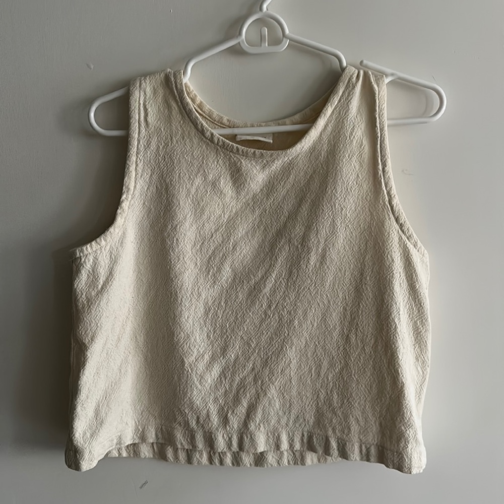 Conscious Clothing “Classic Tank” in Off-White, Size Small